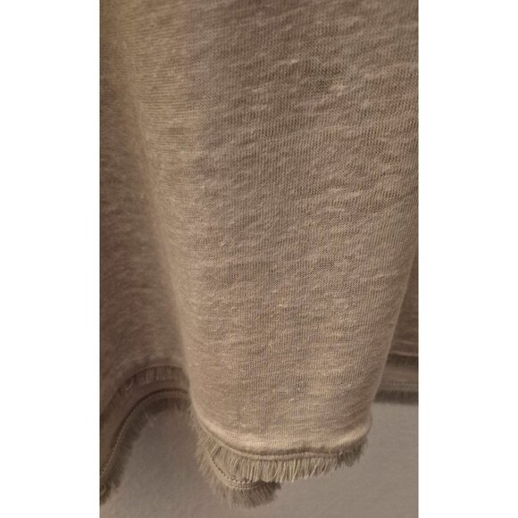 J. Jill Tan 100% Linen Relaxed Fit Poncho Top Size M/L EUC - Picture 7 of 7